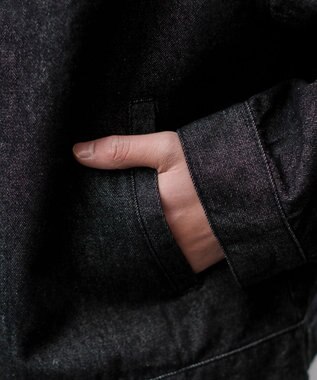 WEGO 【ユニセックス着用ITEM】リジットデニムジャケット デニムブラック