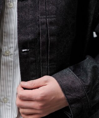 WEGO 【ユニセックス着用ITEM】リジットデニムジャケット デニムブラック