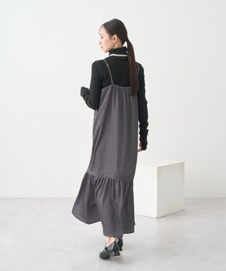 earth music&ecology リブタートルネックプルオーバー Black