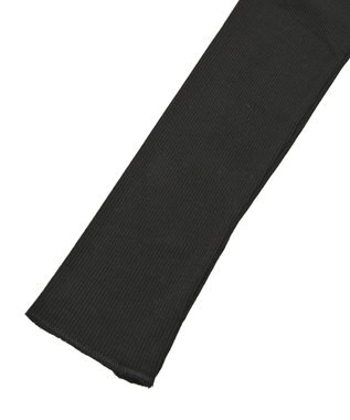 earth music&ecology リブタートルネックプルオーバー Black