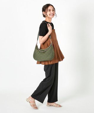 LeSportsac CHAIN N/S CONV HOBO/ダークオリーブチェーンキルト ダークオリーブチェーンキルト