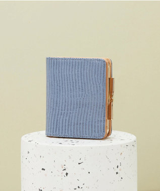 TOPKAPI 【TOPKAPI】イタリアンレザー リザード型押し がま口２つ折り財布 LUCIA ルチア