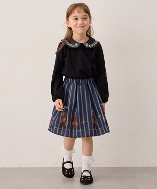 ANY KIDS メロディスカート ネイビー×バイオリン