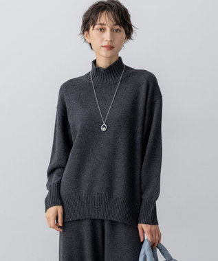【見上愛さんコラボカラー/Oggi掲載】カシミヤブレンド ハイネック ニット
