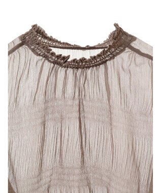 earth music&ecology マジョリカプリーツシアープルオーバー Mocha