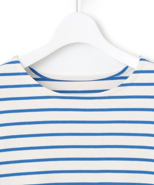 23区 S 【Oggi4月号掲載/一部店舗限定】Armor-lux 5分袖 ボーダー カットソー アイボリーxブルーボーダー