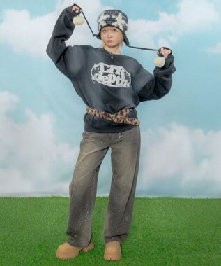 WEGO 【ユニセックス着用ITEM】サークルロゴプルオーバー ブラックその他