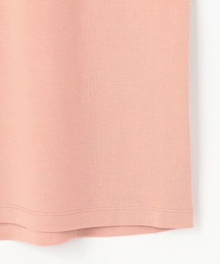 ANY 【UVケア/接触冷感】モックネックフレンチスリーブＴシャツ コーラル