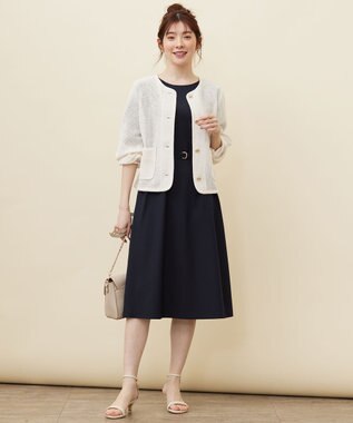 ANY SIS S 【UVカット / 接触冷感 / 吸水速乾】スマートビューティストレッチ ワンピース ネイビー