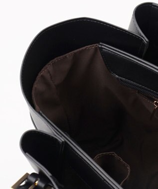 ANY SIS マルチポケットオフィストート バッグ ブラック