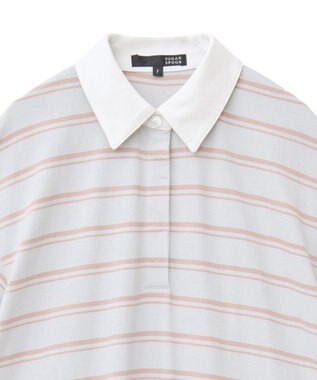 Green Parks ・ＳＵＧＡＲ　ＳＰＯＯＮ　ボーダーポロワンピース Light Gray