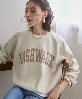 WEGO 【ANGIE VINTAGE】ジャガードロゴニット ホワイトアイボリー