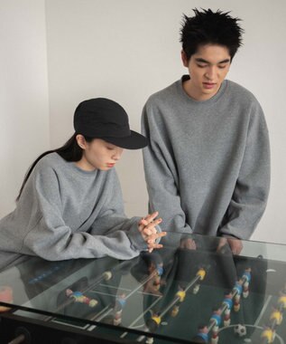 WEGO 【ユニセックス着用/MLXLサイズ展開/新色追加/裏起毛】スウェットプルオーバー グレーその他