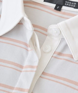 Green Parks ・ＳＵＧＡＲ　ＳＰＯＯＮ　ボーダーポロワンピース Light Gray