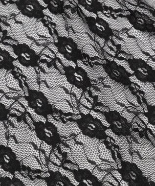 WEGO イレヘムレースロングスカート ブラック