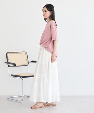 earth music&ecology ピグメント風Tシャツ Pink