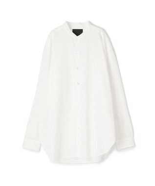 【HIGH GRADE LINE】コットンポプリン　バンドカラーシャツ