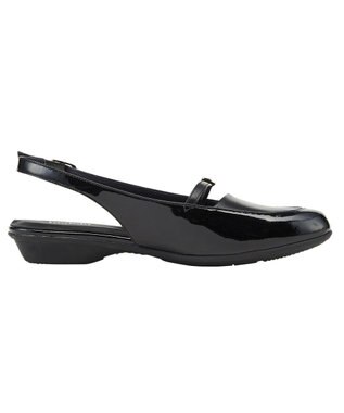 ASICS WALKING ペダラ レディース 2E 2.0cmヒール ブラック系