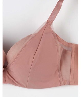 une nana cool 【脇高で背中スムージングブラジャー】さあわたし シンプル コーラル