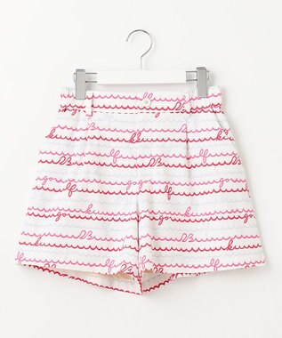 23区GOLF WEB限定【WOMEN】ウェーブロゴプリント ショートパンツ