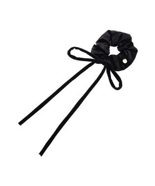 Maison de FLEUR ベロアリボンシュシュ Black