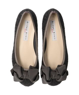Bridget Birkin ＜3E＞【Bridget Birkin Walk】リボンウォーキングパンプス グレー雑材