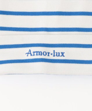23区 S 【Oggi4月号掲載/一部店舗限定】Armor-lux 5分袖 ボーダー カットソー アイボリーxブルーボーダー