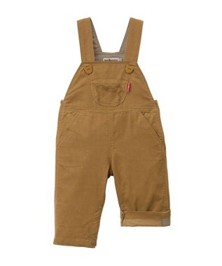 MIKI HOUSE HOT BISCUITS コーデュロイオーバーオール＆Tシャツギフトセット【BOX付き】 ベージュ