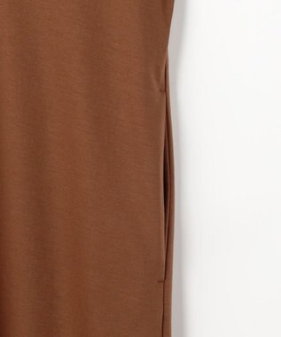 自由区 リラクシージャージー ドレス テラコッタブラウン