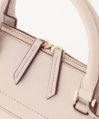 組曲 【ショルダーベルト付き】ボストンハンド バッグ ベージュ系