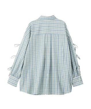 earth music&ecology 【予約】アソートチェックシャツ チェックサックス