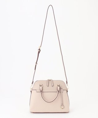 組曲 【ショルダーベルト付き】ボストンハンド バッグ ベージュ系