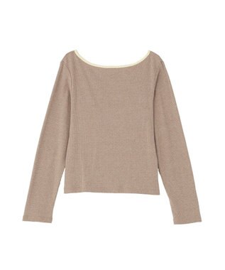 earth music&ecology 【2点SET】レイヤードバイカラーカットワンピース ベージュ