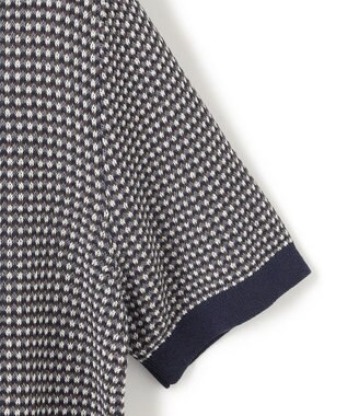 J.PRESS MEN 【HTBRID LINEN】スキッパーニット ポロシャツ ネイビー系1