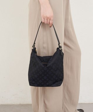 russet ナイロンジャガード2WAYミニショルダーバッグ(CE-1627) Black/Navy