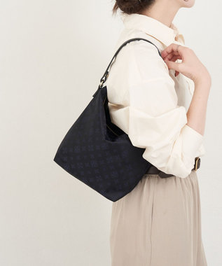 russet ナイロンジャガード2WAYミニショルダーバッグ(CE-1627) Black/Navy