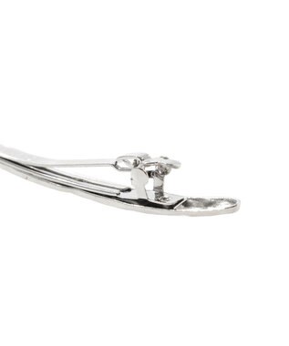 AMERICAN HOLIC ニュアンスメタルラインバレッタ Silver