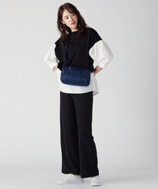 Y'SACCS Polka Dots ポシェット ネイビー