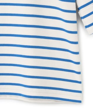 23区 S 【Oggi4月号掲載/一部店舗限定】Armor-lux 5分袖 ボーダー カットソー アイボリーxブルーボーダー