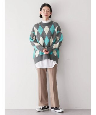 AMERICAN HOLIC バイパチアーガイルニットプルオーバー Gray Mixture