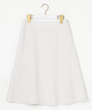 ANY SIS 【セットアップ対応】リップルボーダー フレア スカート シャンブレーグレー