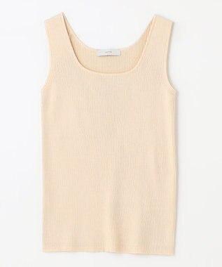 ANY 【洗濯機可能】タンクトップリブニット エクリュ