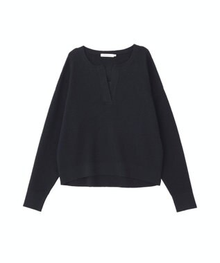 AMERICAN HOLIC ワッフルライクニットプルオーバー Navy