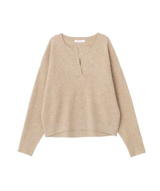 AMERICAN HOLIC ワッフルライクニットプルオーバー Gray Beige