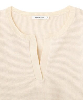 AMERICAN HOLIC ワッフルライクニットプルオーバー Ivory