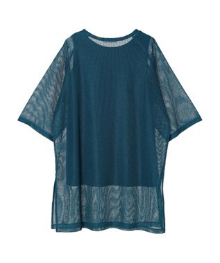 Green Parks ＳＥＴ２点メッシュラグランチュニック Blue Green