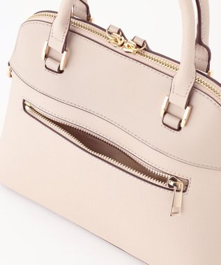 組曲 【ショルダーベルト付き】ボストンハンド バッグ ベージュ系