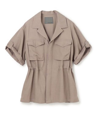 uncrave ドレープツイル ミリタリー ジャケット トープ（佐藤晴美さん着用）