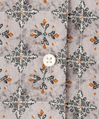 J.PRESS YORK STREET 【WOMEN】タイルプリント ボウタイブラウス ライトグレー系5