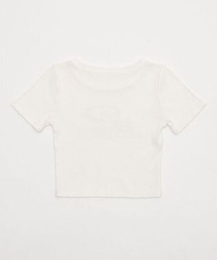 WEGO 別注PIKOラメ　リブT ホワイト